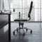 Milano Premium Office Executive Computer Chair PU Leather Steel Chrome Black
