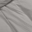 Royal Comfort Kensington 1200 Thread Count 100% Cotton Stripe Quilt Cover Set - Super King - Grey