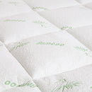 Royal Comfort 1000GSM Luxury Bamboo Covered Mattress Topper Ball Fibre Gusset - Single - White