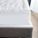 Royal Comfort 1200GSM Deluxe 7-Zone Mattress Topper Luxury Gusset Breathable - King - White