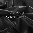 Royal Comfort Velvet Quilt Cover Set Super Soft Luxurious Warmth - King - White