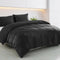 Royal Comfort Velvet Quilt Cover Set Super Soft Luxurious Warmth - King - Charcoal