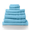 Royal Comfort Eden Egyptian Cotton 600GSM 8 Piece Luxury Bath Towels Set - Aqua