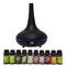 Milano Aroma Diffuser Set With 10 Pack Diffuser Oils Humidifier Aromatherapy - Black