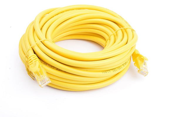 8WARE Cat6a UTP Ethernet Cable 10m Snagless Yellow