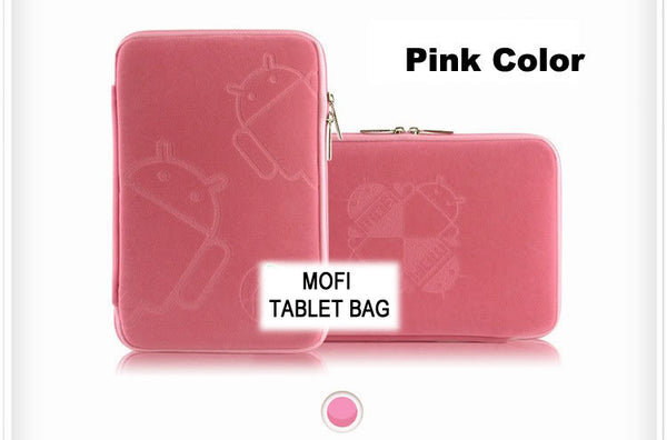 Tablet 10" MofiZip Case Pink Andriod logo. Suit any 10' tab