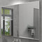 Silver Wall-Mounted Mirror to Hang Horizontal or Vertical for Bedroom and Bathroom (91 x 61cm)