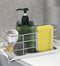 Sink Caddy Sponge Holder with Auto Freesanting Overflow for Kitchen and Bathroom