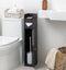 Toilet Paper Roll Holder for Bathroom (Black, 80 cm)