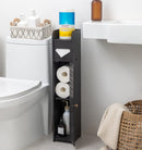 Toilet Paper Roll Holder for Bathroom (Black, 80 cm)