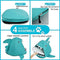 Shark Shape Pet Cave Bed for Cats andSmall Dogs 45 x 45 x 38 cm (Blue)