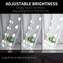 Vanity Mirror with Lights with 8 Dimmable Bulbs for Makeup and Travel (White, 30 x 23 cm)
