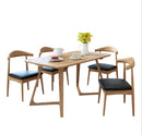 Leo Dining Chair (Set of 2)/Solid wood legs/ PU leather/Minimalist