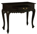 Sierra Carved 1 Drawer Sofa Table (Chocolate)