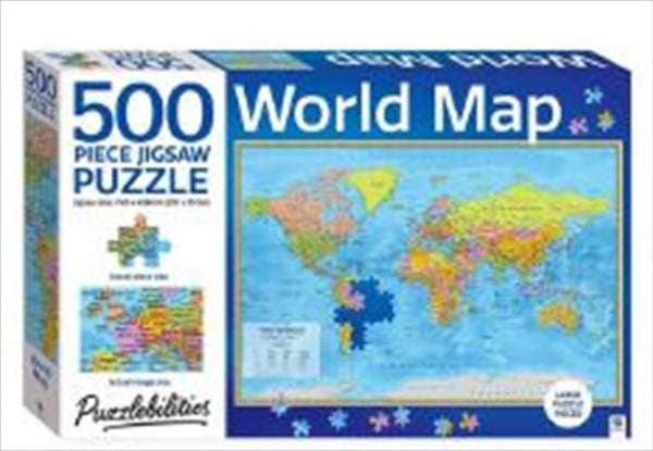World Map Jigsaw Puzzle - 500 Piece