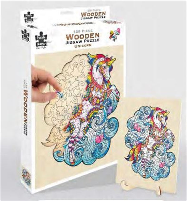 Unicorn 129 Piece Wooden Puzzle