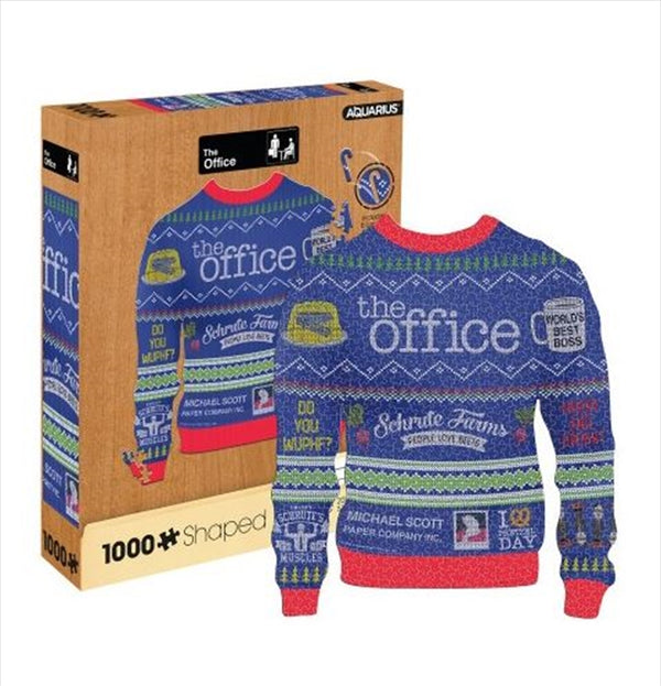 Office Ugly Sweater Shaped Puzzle 1000 Piece