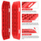 X-BULL Recovery tracks 10T Sand Mud Snow 2 pairs Offroad 4WD 4x4 2pc 91cm Gen 2.0 - red