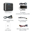 Bluetti Portable Power Station AC200P 2000WH 2000W Solar Genrator for Van Home Emergency Outdoor Camping Explore - Black