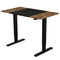 FORTIA Sit Stand Standing Desk, 120x60cm, 72-118cm Height Adjustable, 70kg Load, Oak style/Black Frame