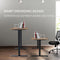 FORTIA Sit Stand Standing Desk, 140x60cm, 72-118cm Height Adjustable, 70kg Load, Oak style/Black Frame