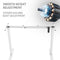 FORTIA Sit Stand Standing Desk, 120x60cm, 72-118cm Height Adjustable, 70kg Load, Light Oak style/White Frame