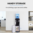 PolyCool 22L Floor Standing Water Cooler Dispenser, Instant Hot & Cold, with 7 Stage Filter Purifier System, Black