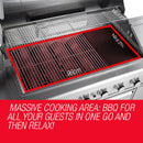 EuroGrille 8 Burner Outdoor BBQ Grill Barbeque Gas Stainless Steel Kitchen Commercial