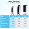 POLYCOOL 6L Evaporative Air Cooler Portable Household Fan, Purifier, Humidifier, Remote Control, White and Black