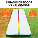 PROFLEX  400x100x10cm Inflatable Air Track Mat Tumbling Gymnastics, Multi-Coloured (No Pump)
