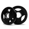 Proflex Pair of 2.5lb Rubber-Coated Olympic Weight Plates for Gym Home Fitness Bodybuilding Weights Training