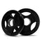 Proflex Pair of 5lb Rubber-Coated Olympic Weight Plates for Gym Home Fitness Bodybuilding Weights Training