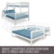 Kingston Slumber 2in1 Double Single Bunk Bed Kids Solid Timber Pine Beds Children Bedroom Furniture