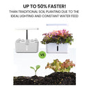PLANTCRAFT 8 Pod Indoor Hydroponic Growing System, with Water Level Window & Pump, White