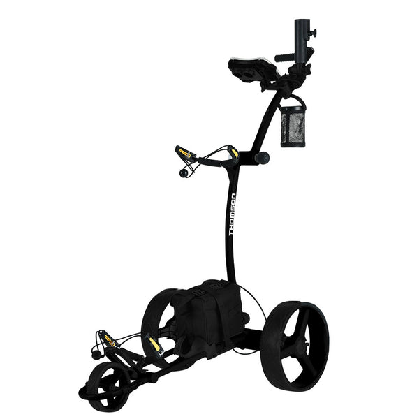 THOMSON Electric Golf Buggy Push Trolley Cart Foldable 18-36 Holes Twin Motor Battery Powered