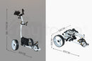THOMSON Electric Golf Buggy Push Trolley Cart Foldable 18-36 Holes Twin Motor 3 Distance