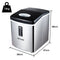 POLYCOOL 3.2L Electric Ice Cube Maker Portable Automatic Machine w/ Scoop, Silver