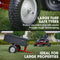 BAUMR-AG 270kg Capacity Metal Dump Cart, for Ride on Mower
