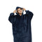 GOMINIMO Hoodie Blanket Long Navy Blue HM-HB-117-AYS