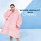 GOMINIMO Hoodie Blanket Long Pink HM-HB-118-AYS