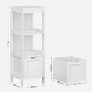 VASAGLE Floor Cabinet with 2 Drawers White BBC42WT