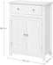 VASAGLE Floor Cabinet with Drawer and 2 Doors White BBC61WT