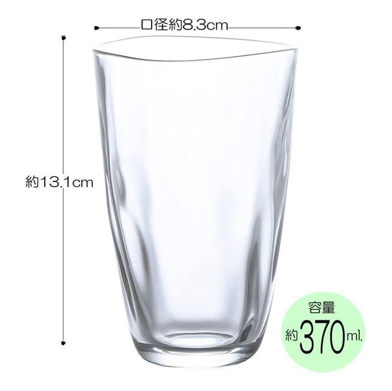 ADERIA Tebineri Fluid Thickened Beer Glass 370ML x3