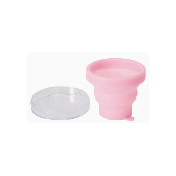 MARNA Foldable Water Cup With Lid 72_16mm Light Pink x3