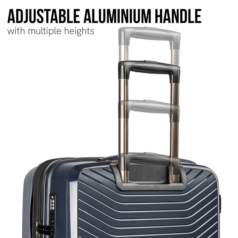 Olympus Astra 24in Lightweight Hard Shell Suitcase - Aegean Blue