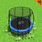 Kahuna 10ft Trampoline Free Ladder Spring Mat Net Safety Pad Cover Round Enclosure Blue