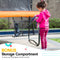 Kahuna 10ft Trampoline Free Ladder Spring Mat Net Safety Pad Cover Round - Orange
