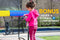 Kahuna 10ft Outdoor Trampoline Kids Children With Safety Enclosure Pad Mat Ladder - Rainbow