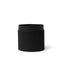 Tree Stripes Sand Coated Collar Pot in Black (Small)