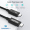 CHOETECH A3009 USB Type C Thunderbolt 3 Cable 5K/60Hz 40Gbps 0.8M Black